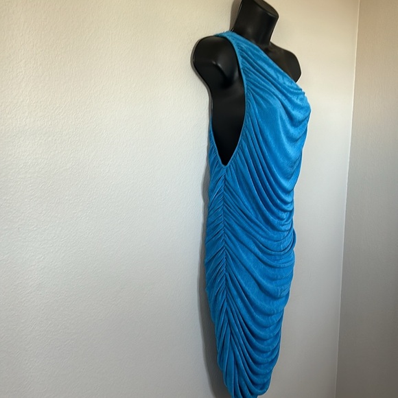 Princess Polly Lioness The Goddess Asymmetric One Shoulder Ruched Mini Dress - Picture 8 of 12